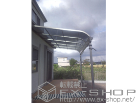 のテラス屋根 ライザーテラスII R型 テラスタイプ 単体 積雪〜20cm対応 施工例