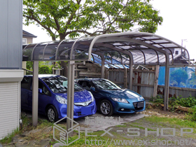 のカーポート テールポートシグマIII 1500 ワイド 積雪〜50cm対応 施工例