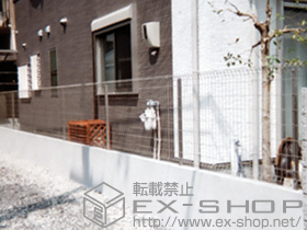 のフェンス・柵 イーネットフェンス1F型 自由柱タイプ 施工例