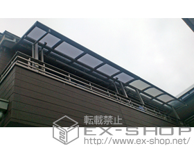 のバルコニー・ベランダ屋根 パワーアルファ L型 屋根タイプ 単体 積雪〜30cm対応 施工例