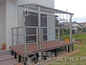 のテラス屋根 ヴェクターテラス F型 テラスタイプ 単体 積雪〜20cm対応 施工例