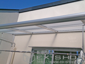 のバルコニー・ベランダ屋根 ライザーテラスII F型 ルーフタイプ 単体 積雪〜20cm対応 施工例