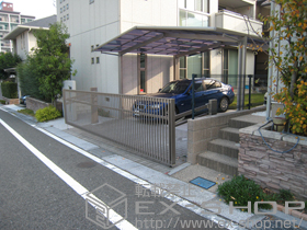 のカーゲート ワイドオーバードアS2型 電動式 施工例