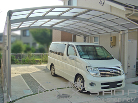 のカーポート レイナツインポートグラン　積雪〜20cm対応+サイドパネル 施工例