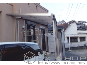 のテラス屋根 ライザーテラスII F型 テラスタイプ 単体 積雪〜20cm対応 施工例