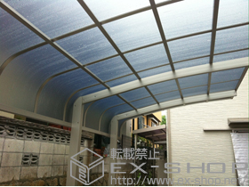 のカーポート レイナキャップポートグラン 延長 積雪〜20cm対応 施工例