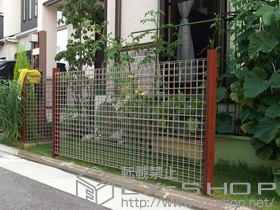 のフェンス・柵 エコリスメッシュパネル 間仕切りタイプ 施工例