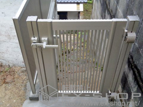 の門扉 エクスライン門扉2型 片開き 門柱使用 施工例