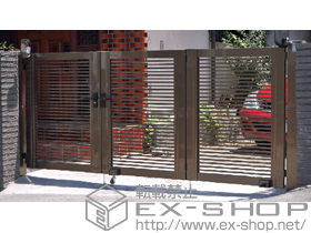 の門扉 プリレオR1型 3枚折戸仕様 施工例