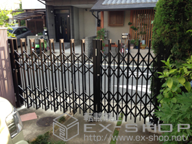 のカーゲート アルシャインII PG型 Aタイプ ノンレール 片開き親子 （150+190）SP 施工例