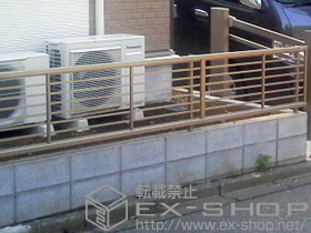 のフェンス・柵 プリレオR1型フェンス フリーポールタイプ 施工例