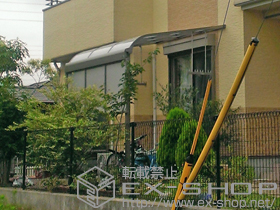 のテラス屋根 ライザーテラスIIR型 テラス屋根 単体 積雪〜20cm対応 施工例