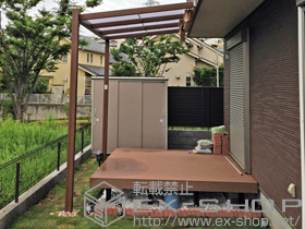 のウッドデッキ ファンデッキHG コーナー幕板A仕様 施工例