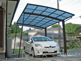 のカーポート レイナポートグラン 耐風圧強度仕様 積雪〜30cm対応 施工例