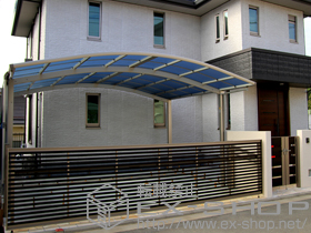 のカーポート レイナツインポートグラン　積雪〜20cm対応＋サイドパネル 施工例