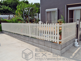 のフェンス・柵 レスティンフェンス7型 自由柱施工 施工例