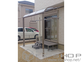 のテラス屋根 ライザーテラスII R型 テラスタイプ 単体 積雪〜20cm対応 施工例