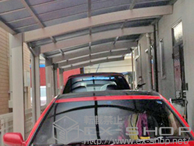 のカーポート カーブポートシグマIII 縦連棟 積雪〜20cm対応 施工例