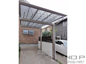 のカーポート M.シェード 積雪〜20cm対応+竿掛けセット(2コ1組) 施工例