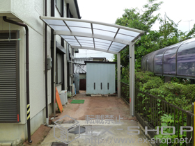 のカーポート レイナポートグラン　積雪〜20cm対応＋着脱式サポート 2本入 施工例