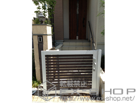 の門扉 アーキスライドC型 複合色 施工例