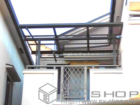 のバルコニー・ベランダ屋根 ライザーテラスII F型 屋根タイプ 単体 積雪〜20cm対応 施工例