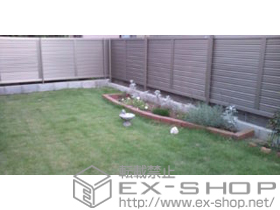 のフェンス・柵 ハイスクリーンフェンスA型 フリーポールタイプ 施工例