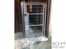 の門扉 メッシュフェンスG10 門扉 片開き 柱使用 施工例