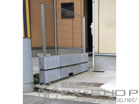 のフェンス・柵 イーネットフェンス1F型 自由柱タイプ 施工例