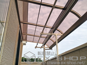 のバルコニー・ベランダ屋根 ライザーテラスII R型 屋根タイプ 単体 積雪〜20cm対応 施工例