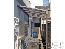 のテラス屋根 ライザーテラスII F型 テラスタイプ 単体 積雪〜20cm対応 施工例