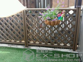 のフェンス・柵 ステイウッドフェンスM1型 間仕切りタイプ 施工例