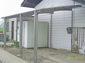 のカーポート カーブポートシグマIII 延長 積雪〜20cm対応 施工例