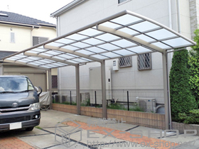 のカーポート カーブポートシグマIII 縦連棟 積雪〜20cm対応 施工例