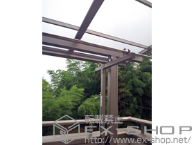 のバルコニー・ベランダ屋根 ライザーテラスII F型 屋根タイプ 単体 積雪〜20cm対応 施工例
