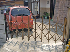 のカーゲート トリップゲート PA型 ノンレール 片開き 施工例