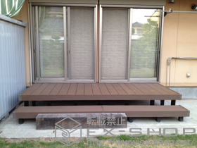 のウッドデッキ リウッドデッキ 200＋1段段床正面 施工例