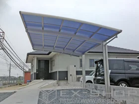 YKKAPのカーポート レイナポートグラン　積雪～20cm対応+レイナポートグラン 着脱式サポート 標準・ハイルーフ用 2本入 施工例