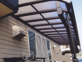 のテラス屋根 ヴェクターテラス R型 3000 テラスタイプ 連棟 積雪〜100cm対応 施工例