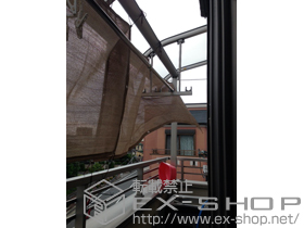 のバルコニー・ベランダ屋根 プレシオステラス R型 屋根タイプ 単体 積雪〜20cm対応 施工例