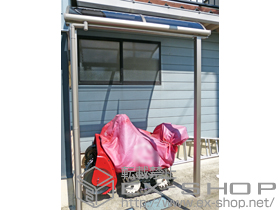 のテラス屋根 ライザーテラスII R型 1500 テラスタイプ 単体 積雪〜50cm対応 施工例