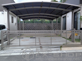 のカーポート カーブポートシグマIII ワイド 縦連棟 積雪〜20cm対応 施工例