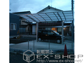 のカーポート レイナポートグラン Y合掌　積雪〜20cm対応＋MX-77 バールミ 施工例