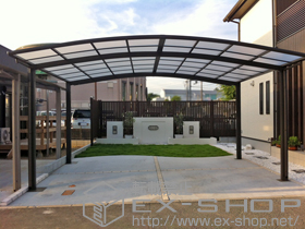 のカーポート カーブポートシグマIII ワイド 積雪〜20cm対応 施工例