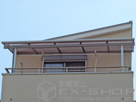 のバルコニー・ベランダ屋根 ライザーテラスII F型 屋根タイプ 単体 積雪〜20cm対応 施工例