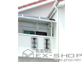 のテラス屋根 ライザーテラスII R型 テラスタイプ転用 単体 積雪〜20cm対応+吊り下げ物干し　標準　2本入 施工例