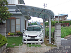 のカーポート テールポートシグマIII 耐風圧強度仕様 積雪〜30cm対応 施工例