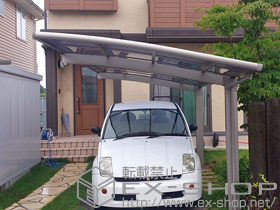 のカーポート カーブポートシグマIII 耐風圧強度仕様 積雪〜30cm対応 施工例