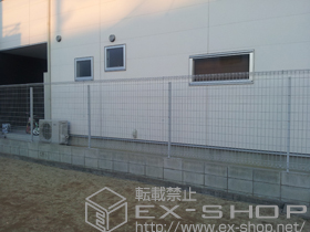 のフェンス・柵 ユメッシュR型フェンス フリー支柱タイプ 施工例