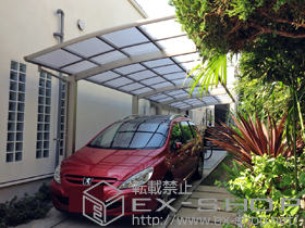 のカーポート プレシオスポート 縦連棟 積雪〜20cm対応 施工例